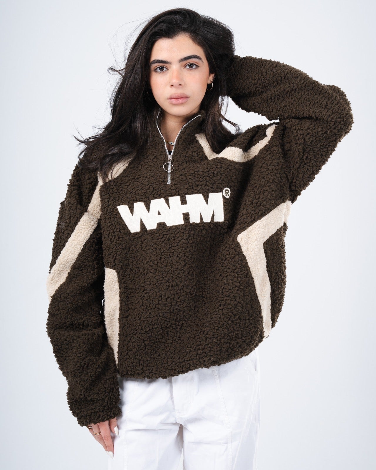 DOUBLE-STAR FLEECE CREWNECK