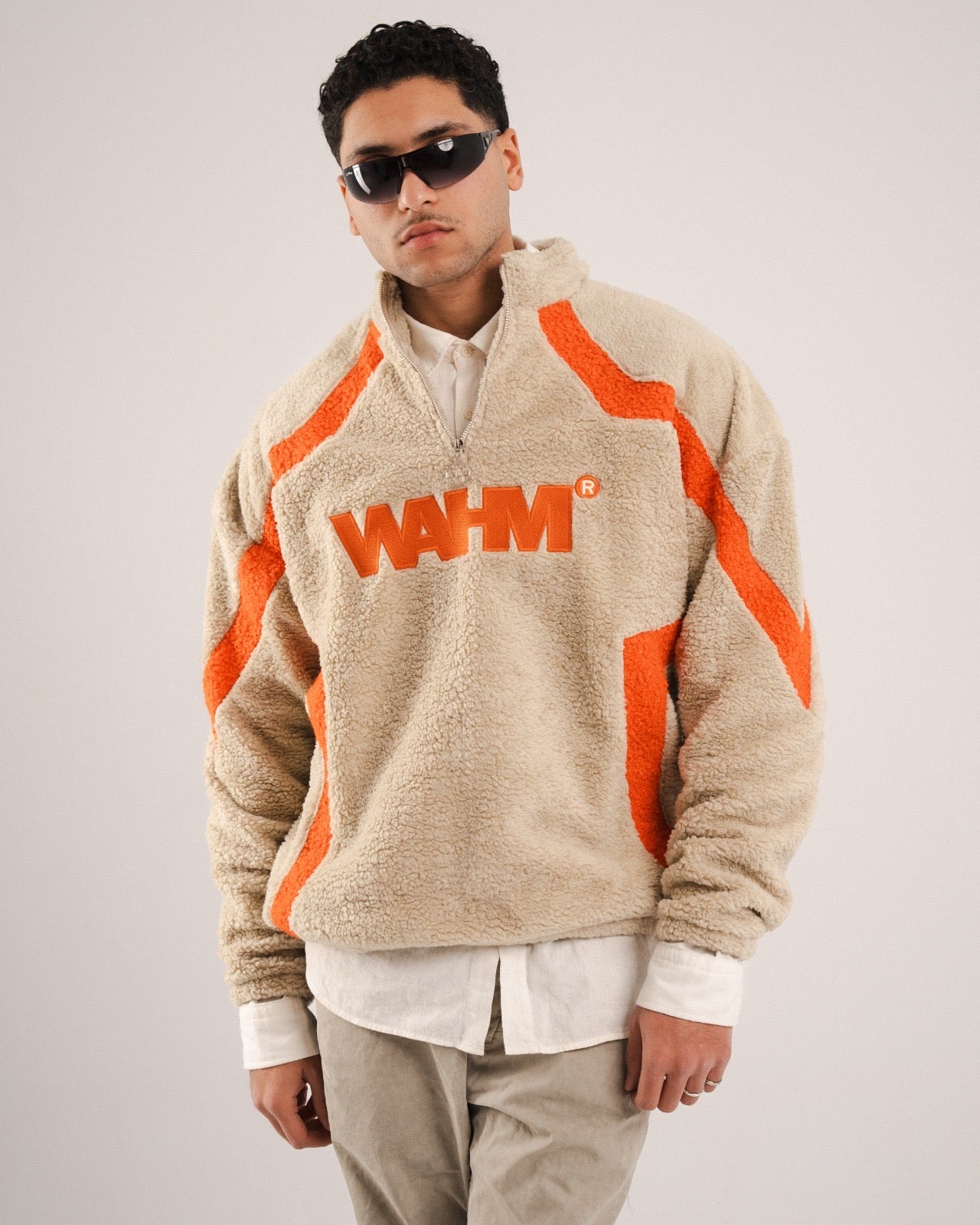 DOUBLE-STAR FLEECE CREWNECK