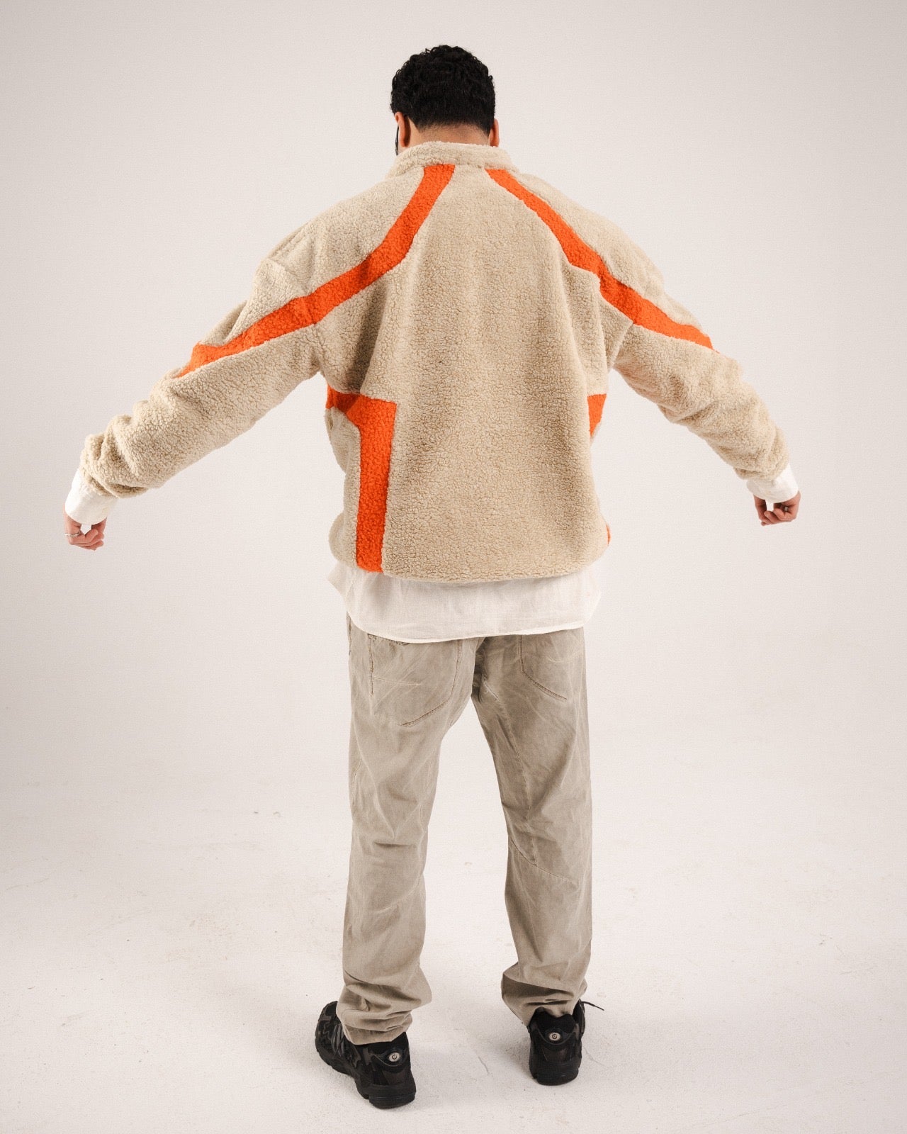 DOUBLE-STAR FLEECE CREWNECK