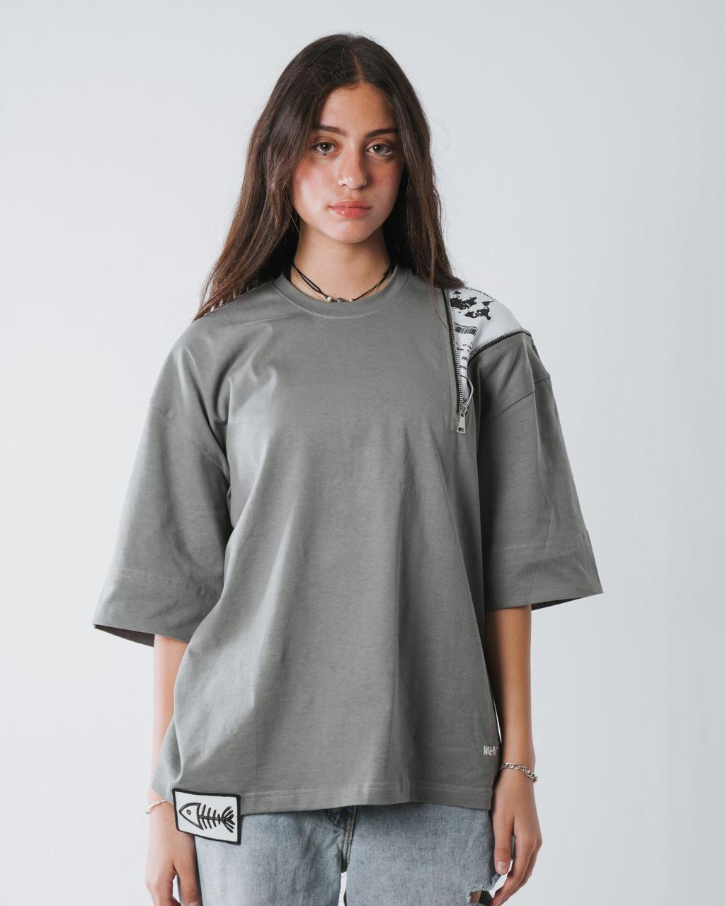 Grey News Flash Tee