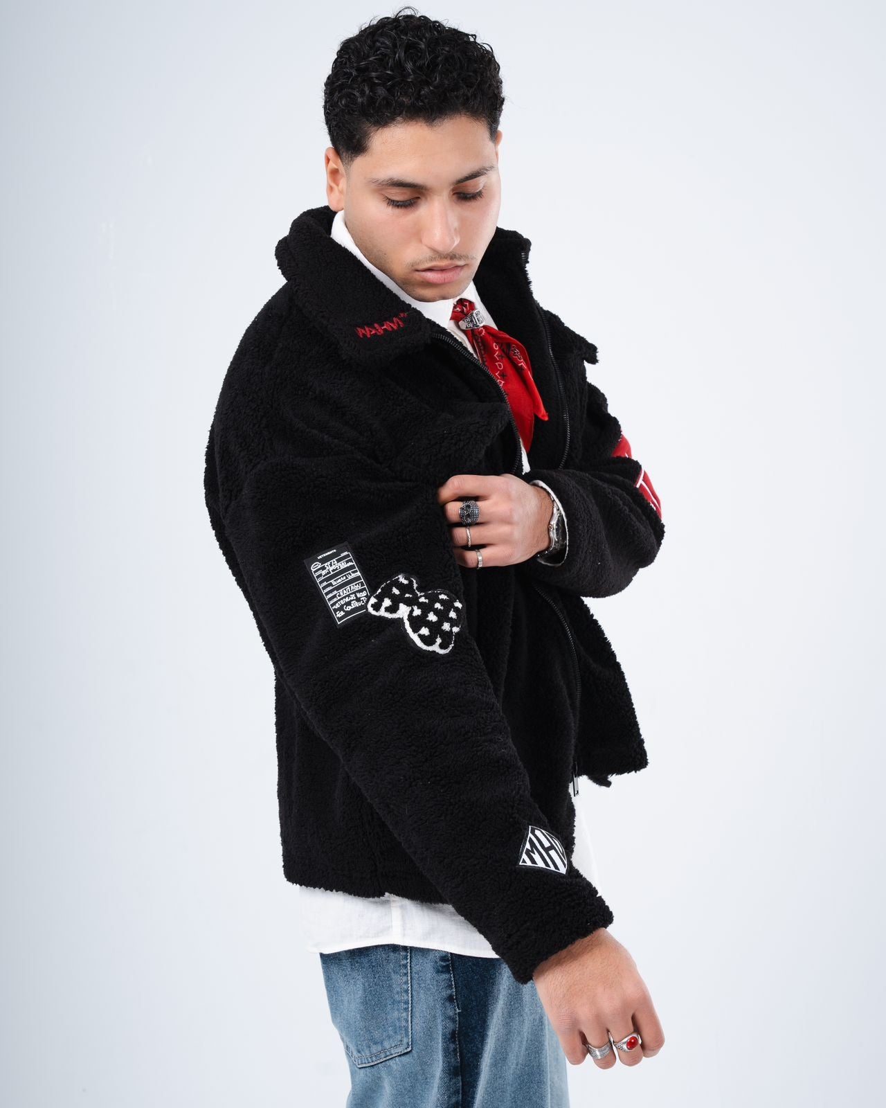 BLACK MAD-TED JACKET