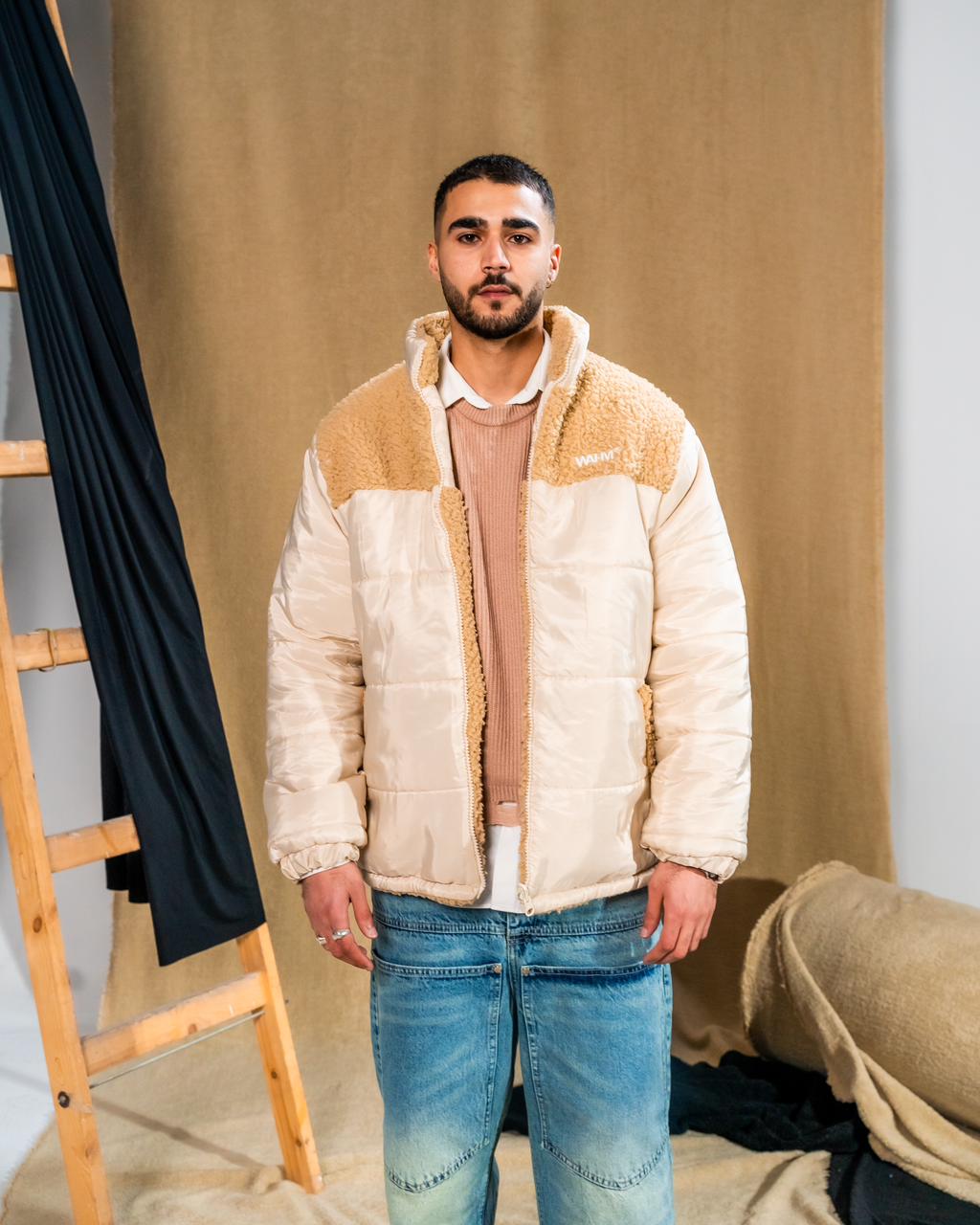Beige Double-Deal Jacket