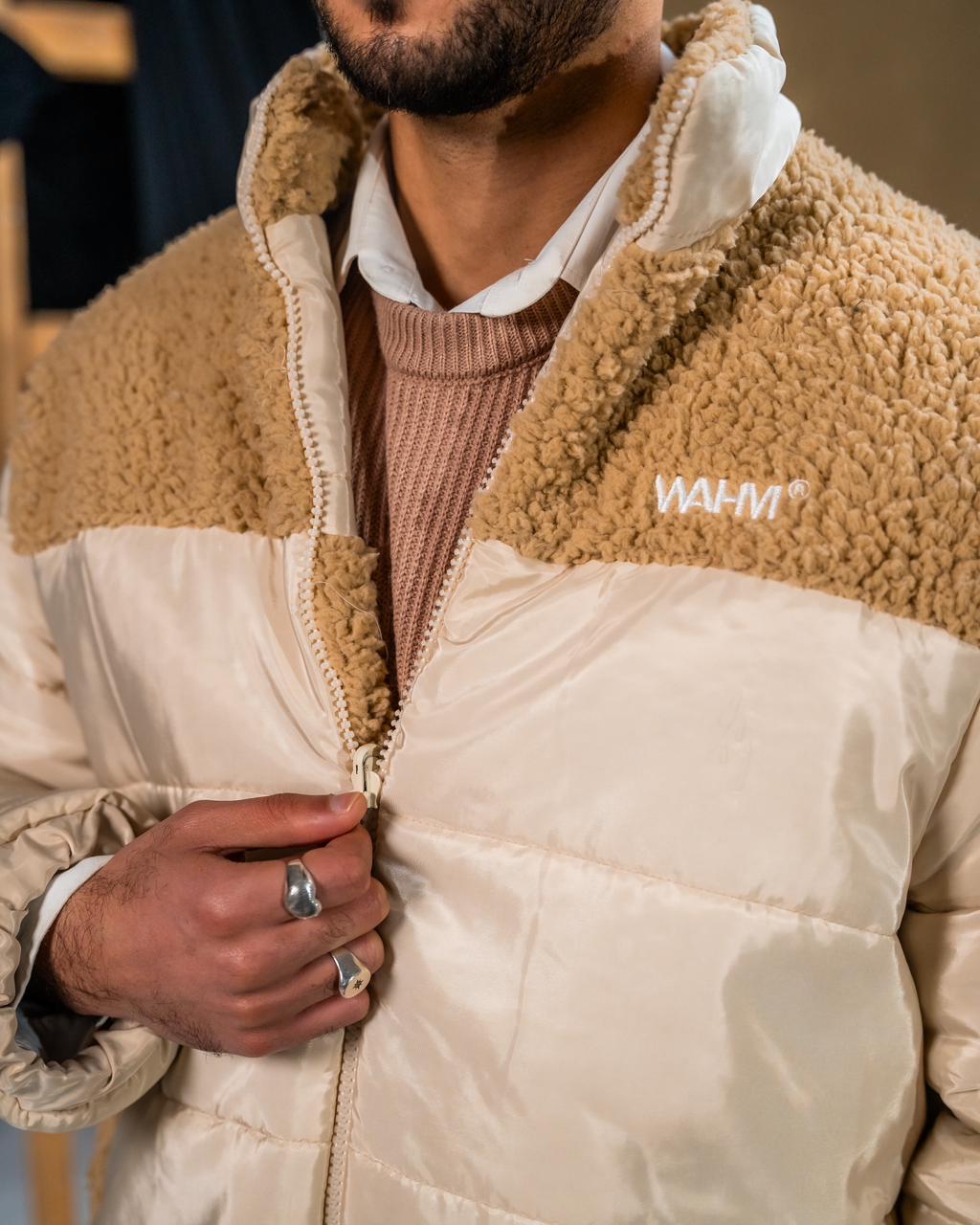 Beige Double-Deal Jacket