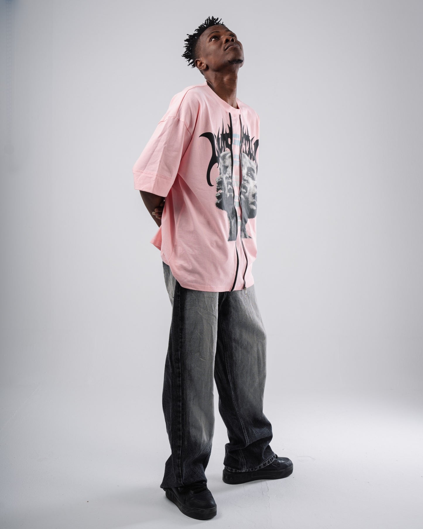 Double zipper tee.