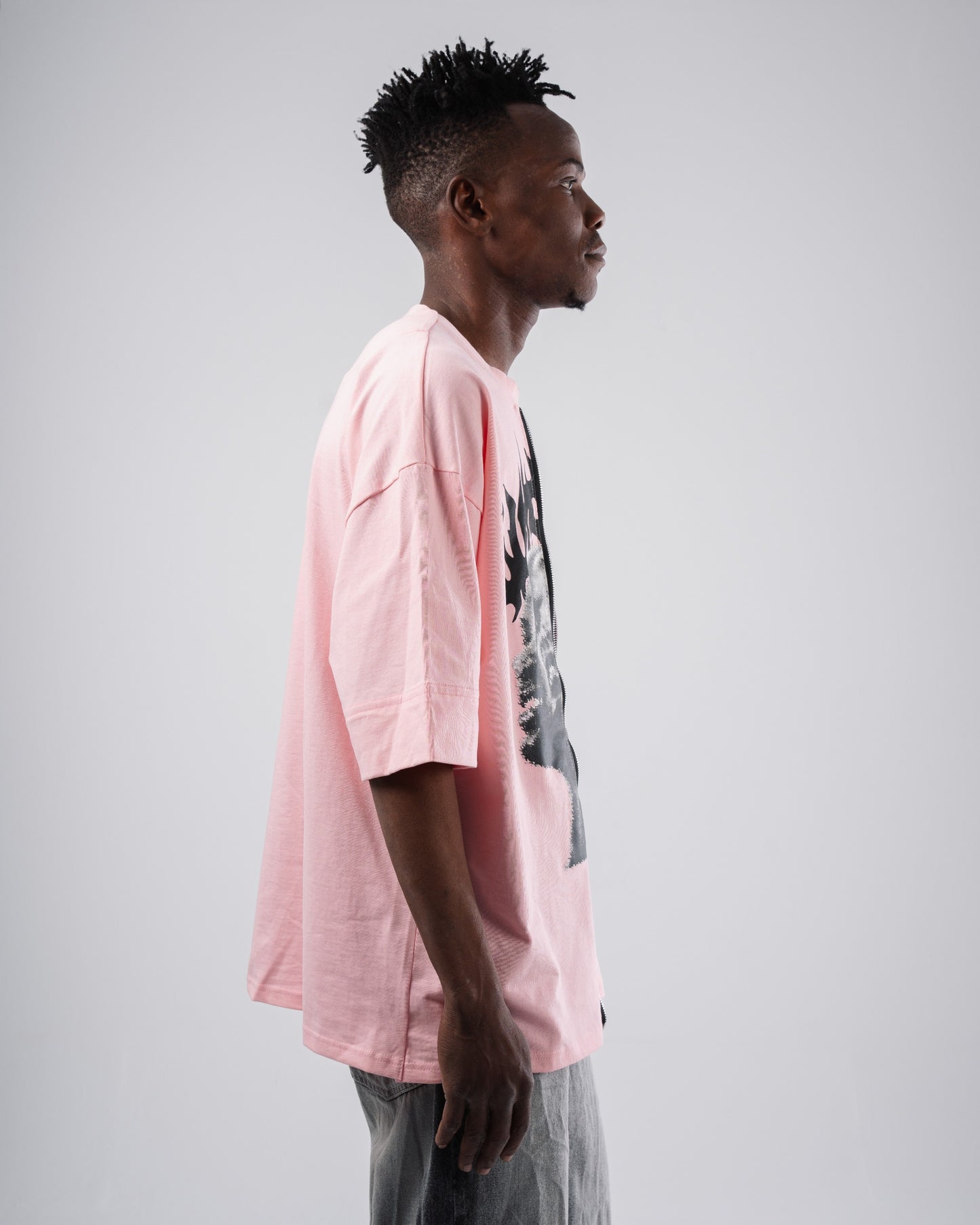 Double zipper tee.