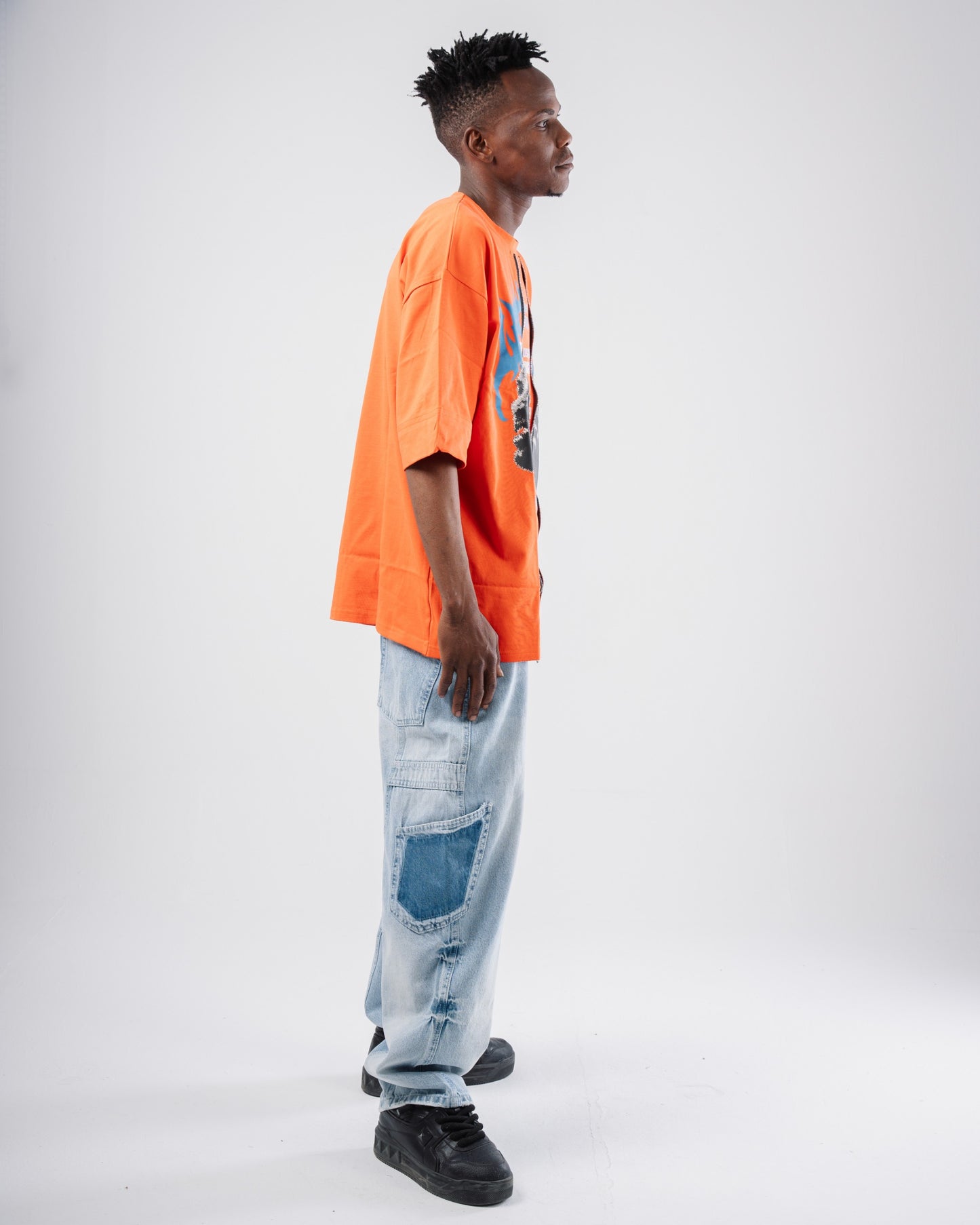 Double zipper tee.