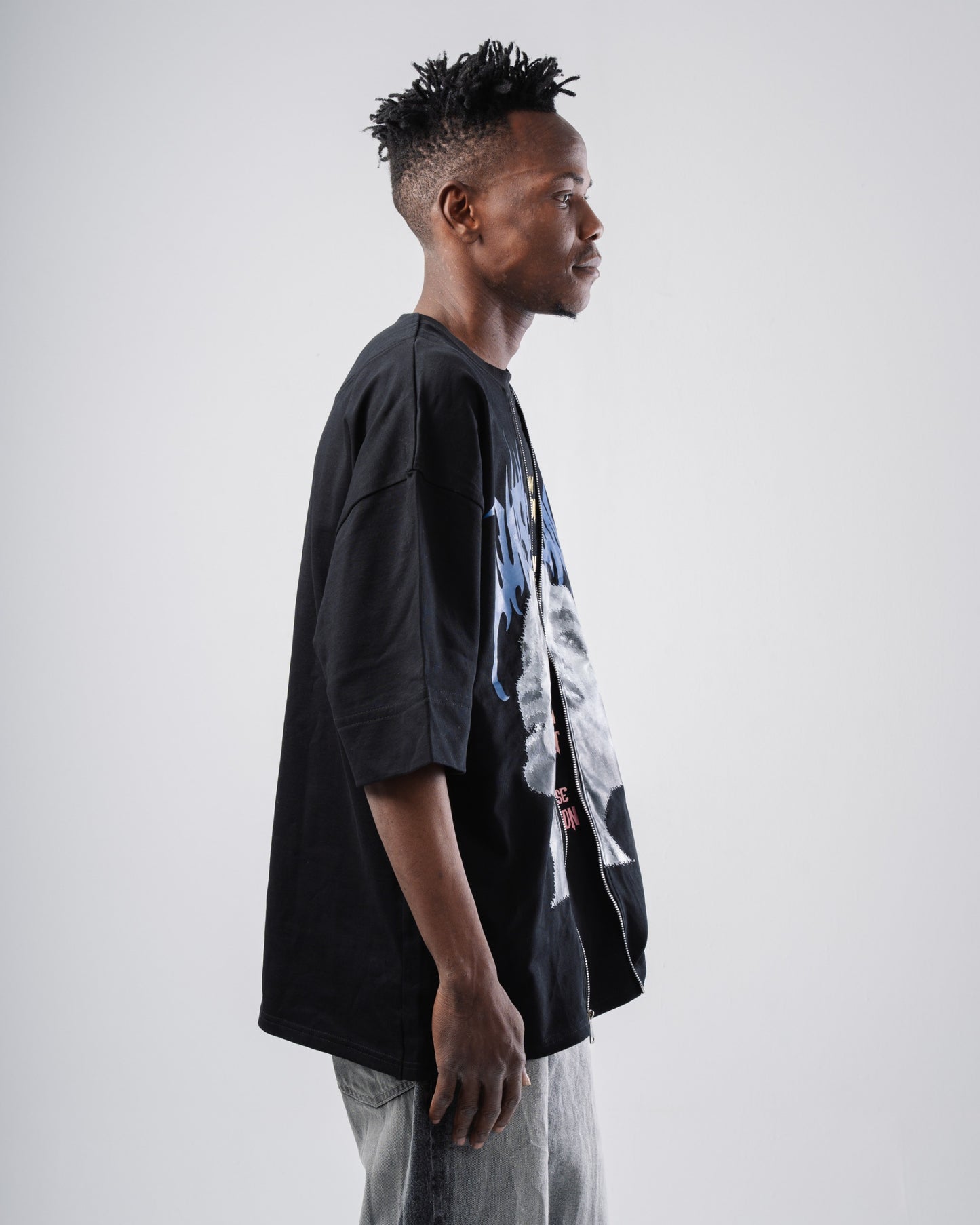 Double zipper tee.