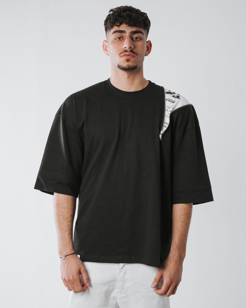 Black News Flash Tee